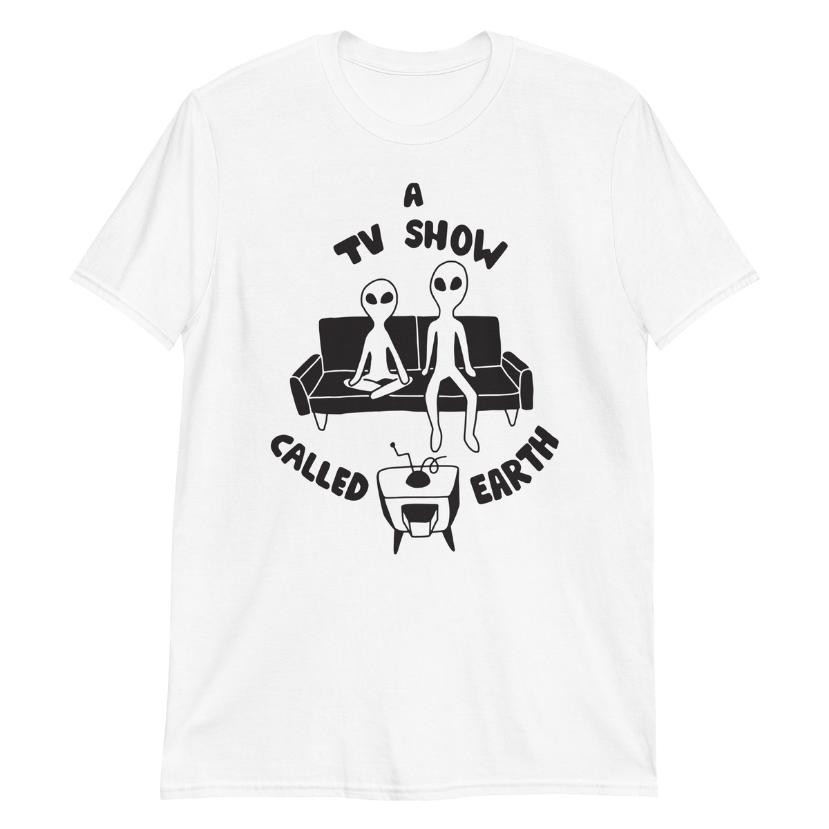 A TV Show Called Earth Tee (White + Grey)