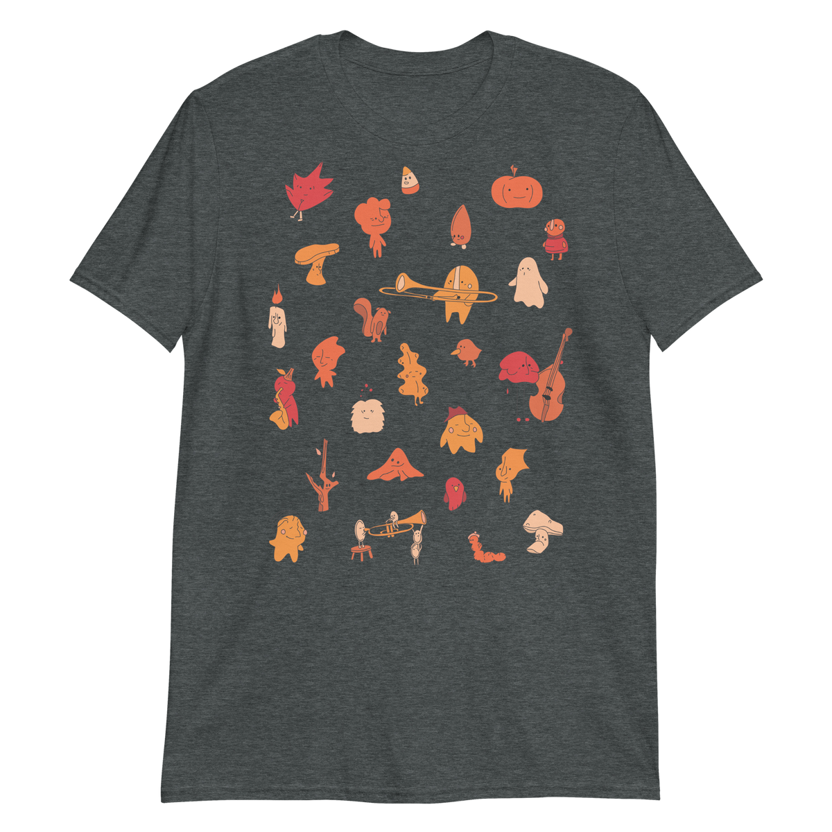 Autumn Critters Tee (White + Grey)