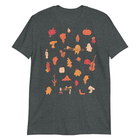 Autumn Critters Tee (White + Grey)
