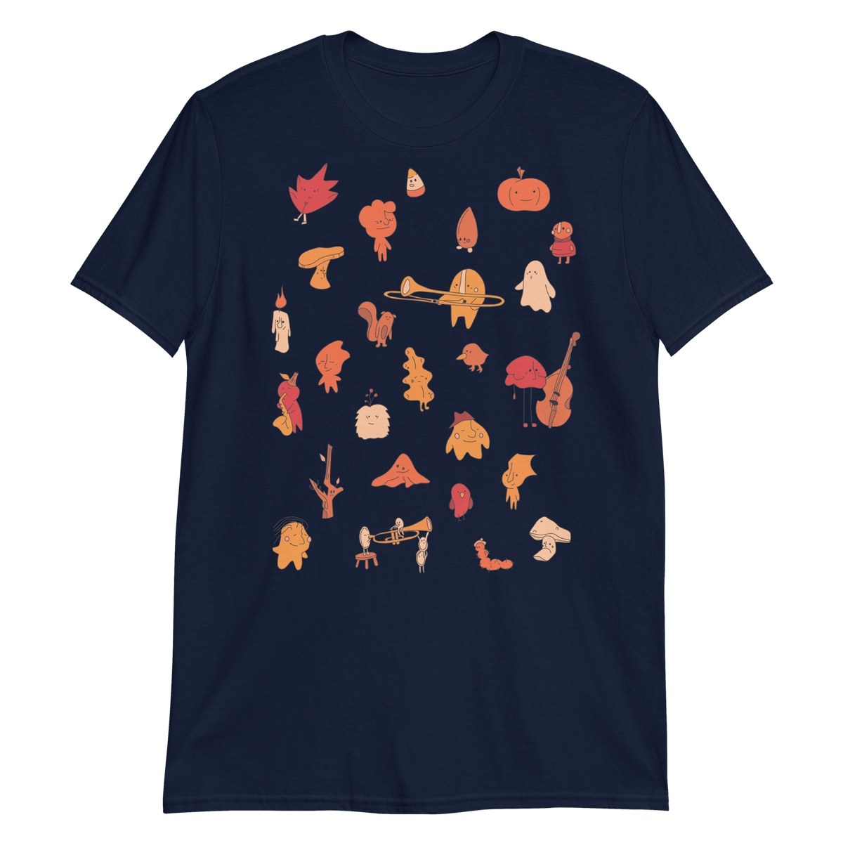 Autumn Critters Tee (White + Grey)